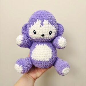 Handmade Crochet monkey plushie